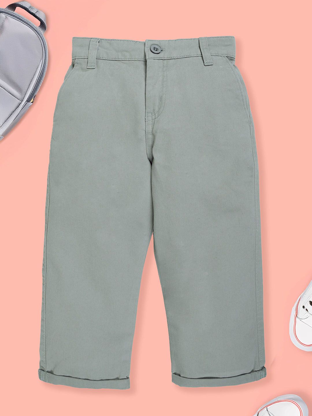 KiddoPanti Boy Comfort Mid-Rise Regular Fit Chinos