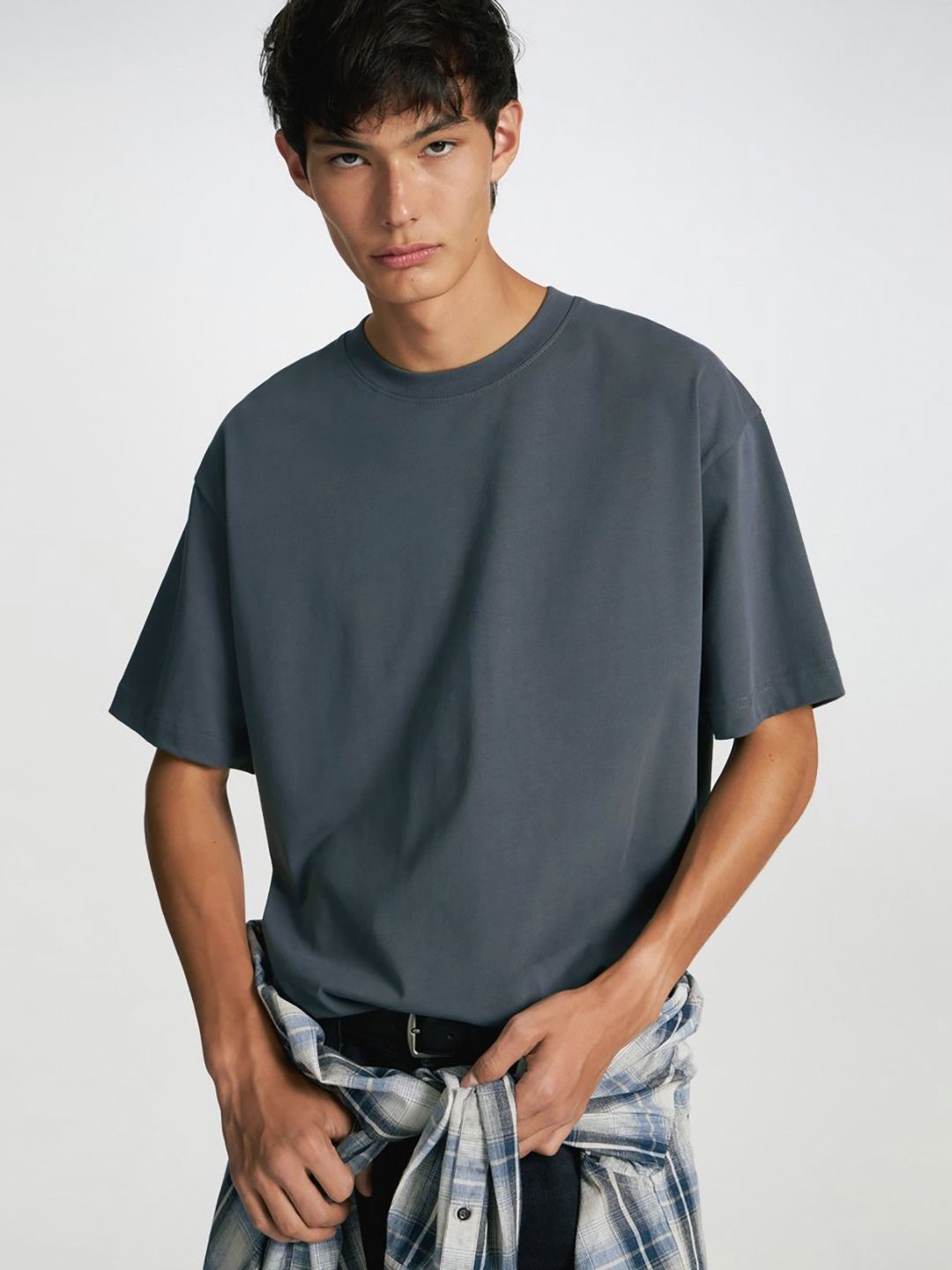 MISCHIEF MONKEY Pure Cotton Drop-Shoulder Sleeves Oversized T-shirt