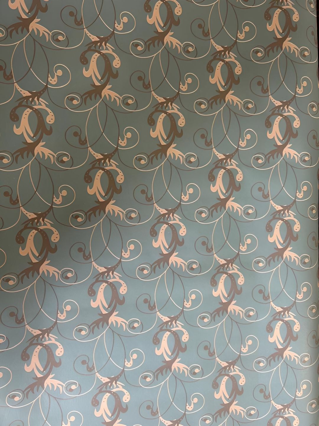 INDIAN ROYALS INDIAN ROYALS Grey & Brown Floral Design Peel & Stick Waterproof Self-Adhesive Wallpaper