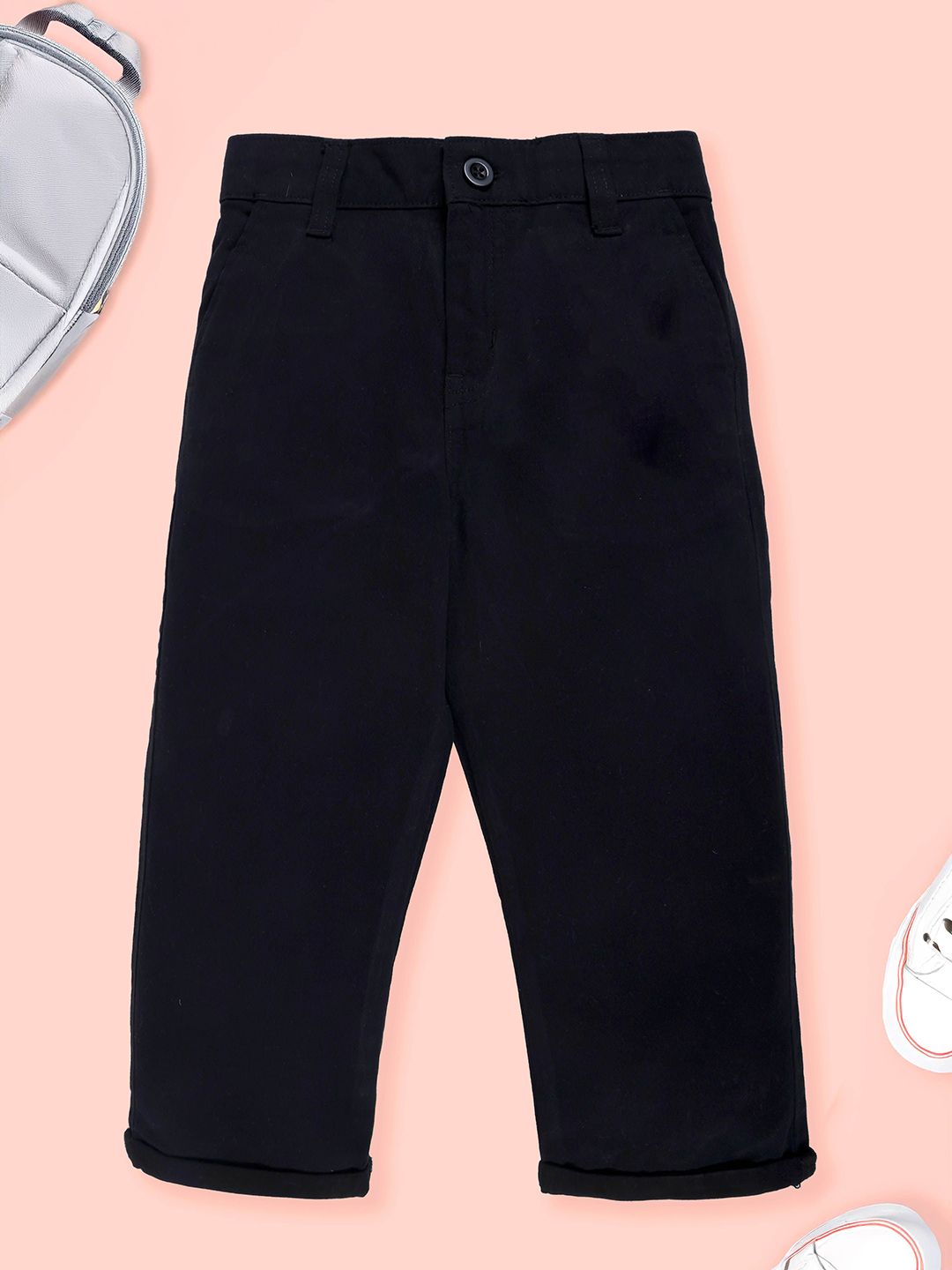 KiddoPanti Boys Comfort Wrinkle Free Chinos Trousers