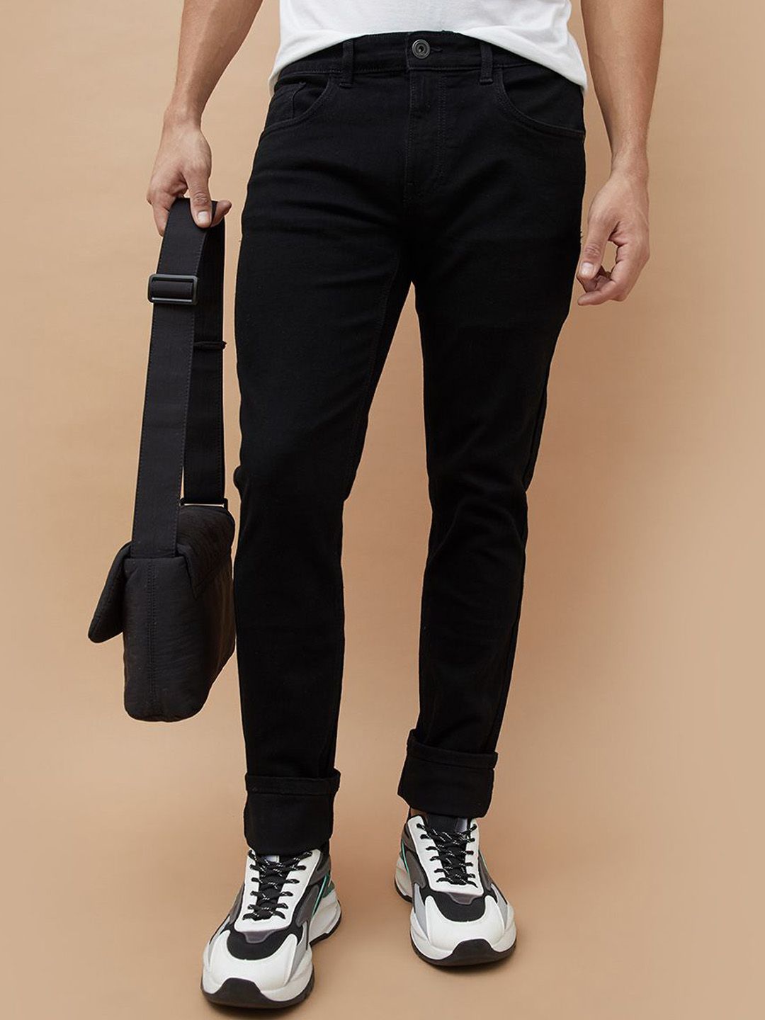 Forca Men Tapered Fit Mid-Rise Jeans