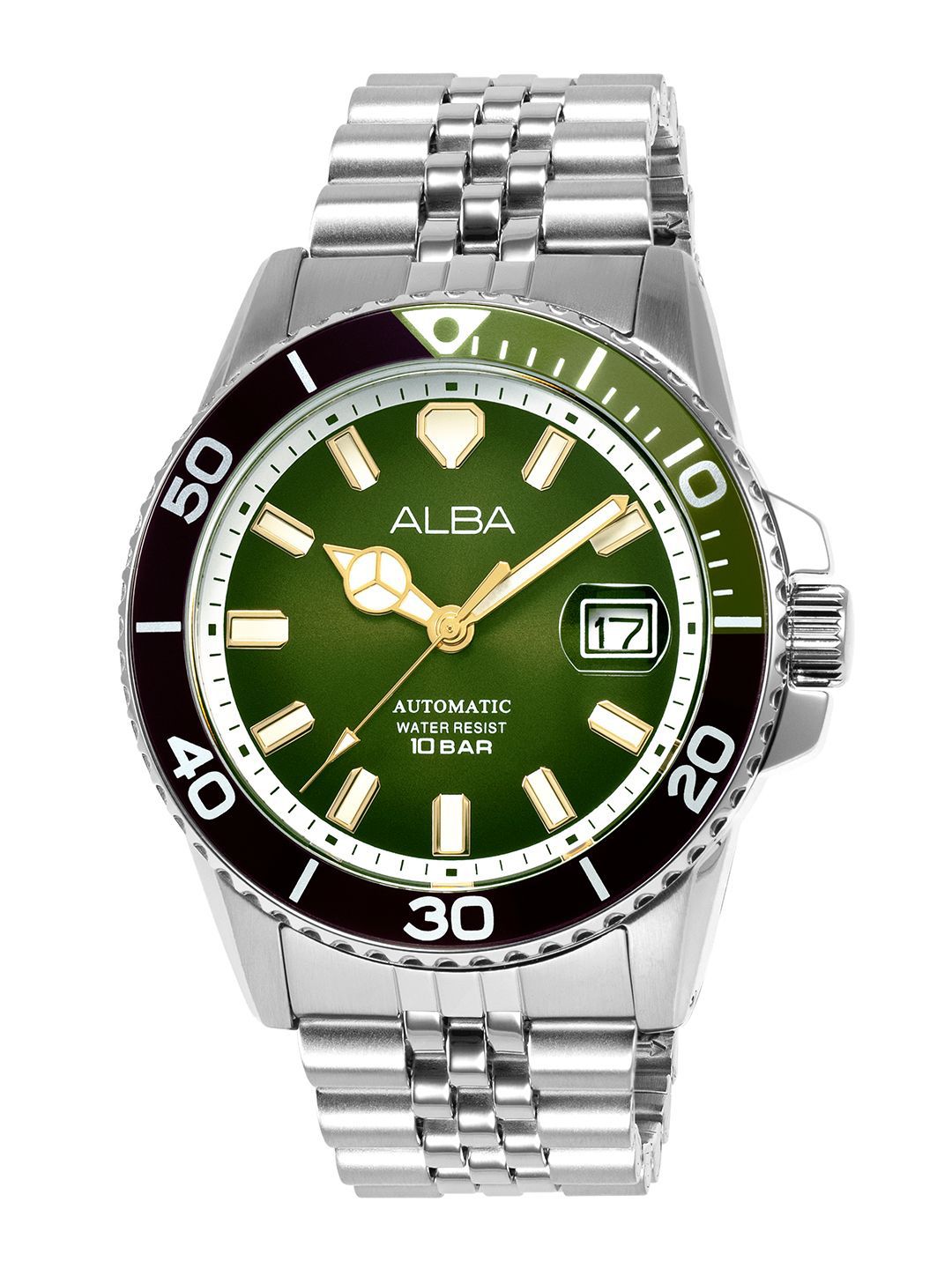 Alba Alba Mechanical Green Men 42.5mm Watch Automatic AU4047X1