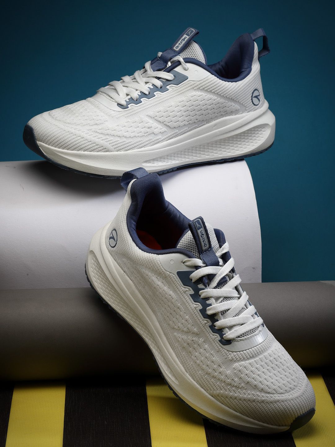 Action BULLET Men Mesh Running Non-Marking Lace-Ups Shoes