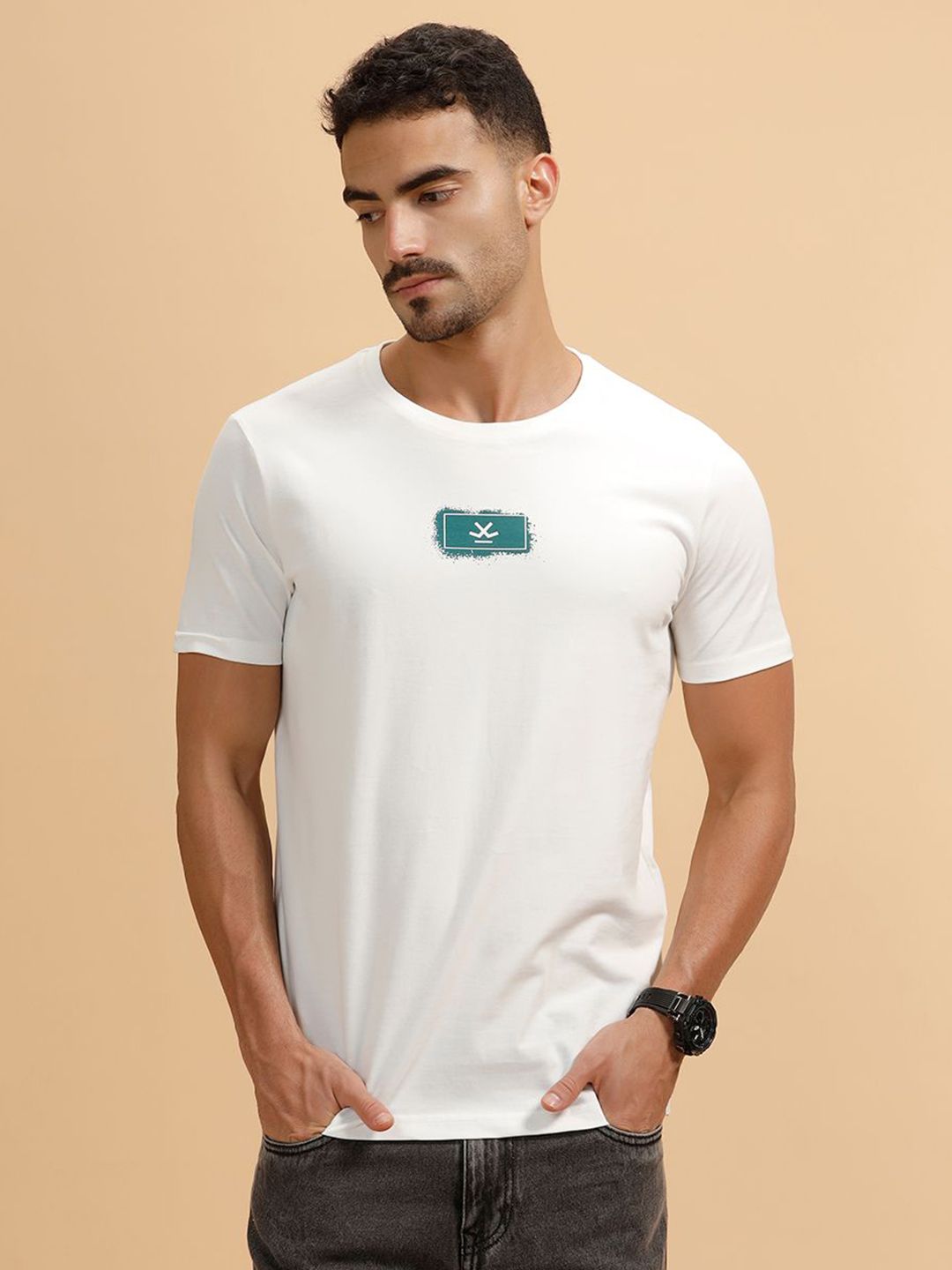 WROGN Round Neck Regular Fit T-shirt