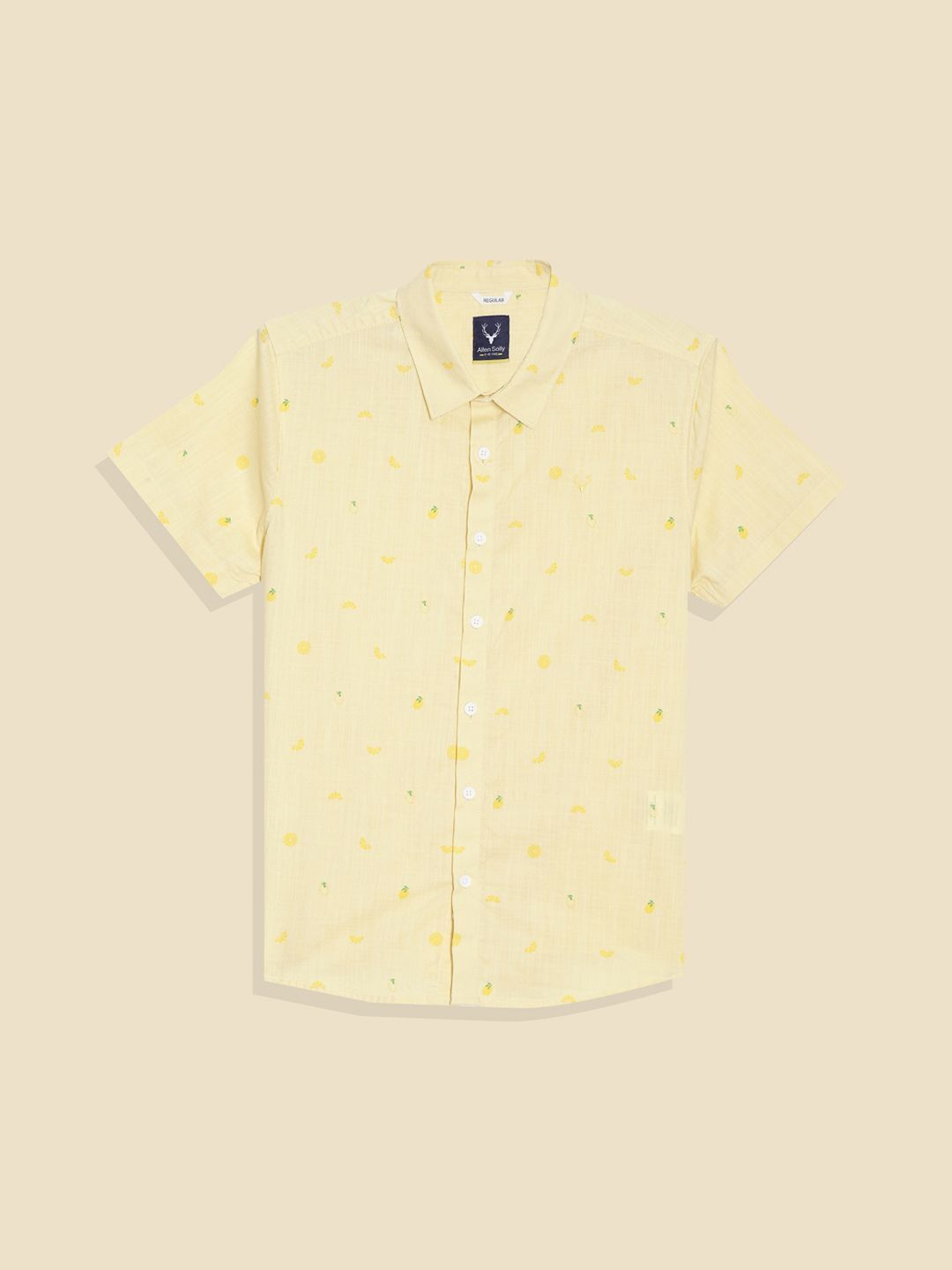 Allen Solly Junior Allen Solly Junior Boys Conversational Printed Spread Collar Opaque Cotton Casual Shirt