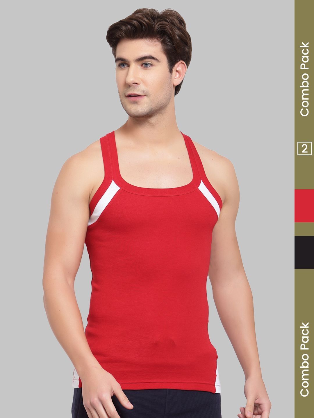 MACHO Lux Cozi Assorted Cotton Gym Vest