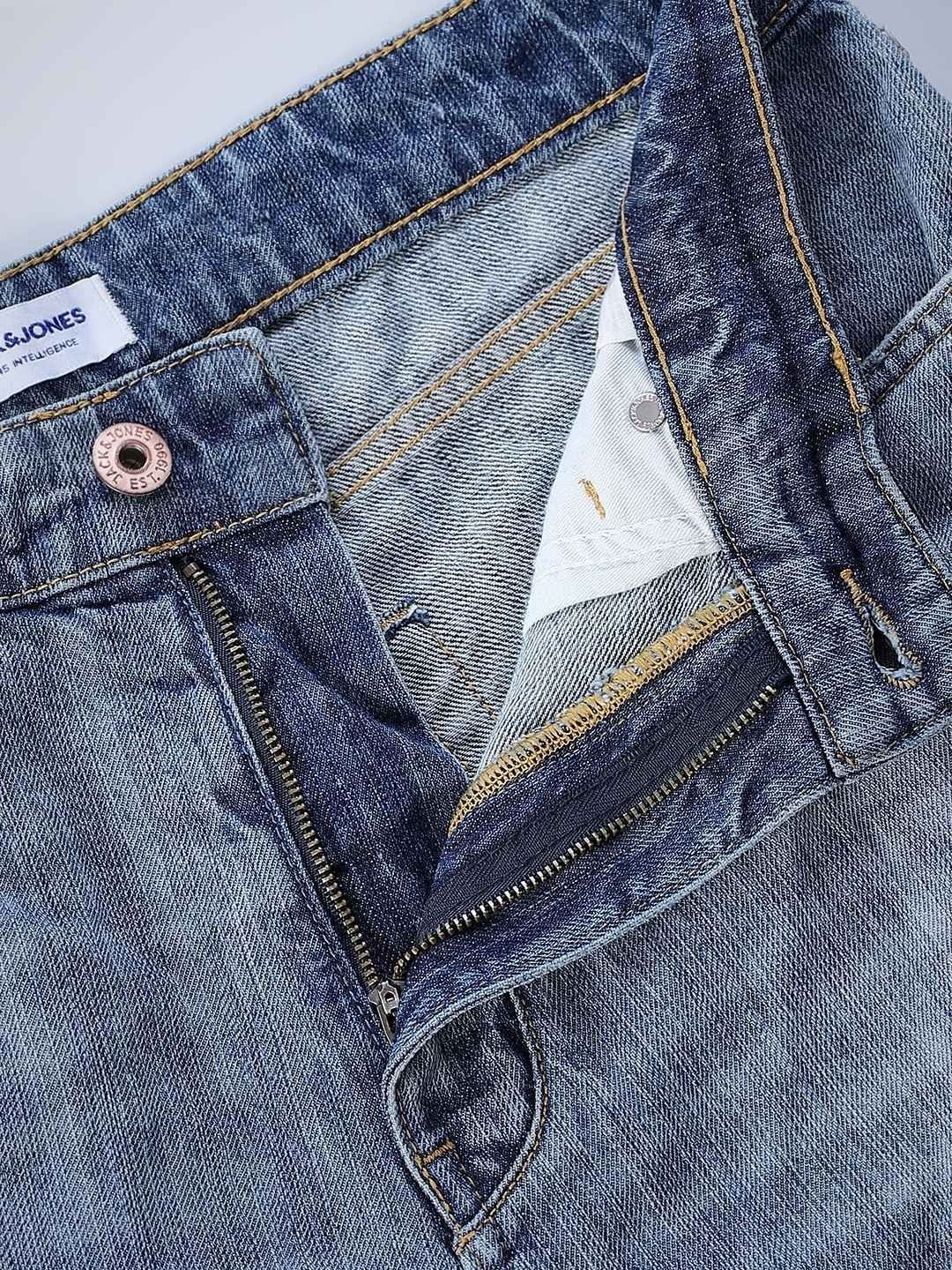 Wide Leg High-Rise Mildly Distressed Light Fade Jeans