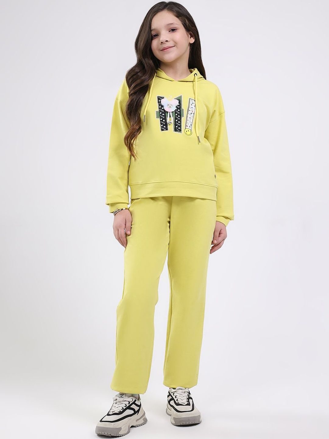 Monte Carlo Girls Graphic Printed Hooded Clothing Set