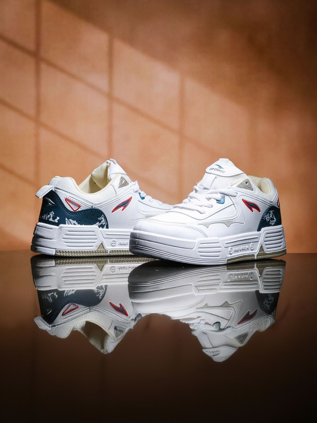 ASIAN Men Round Toe Lace-Ups Sneakers
