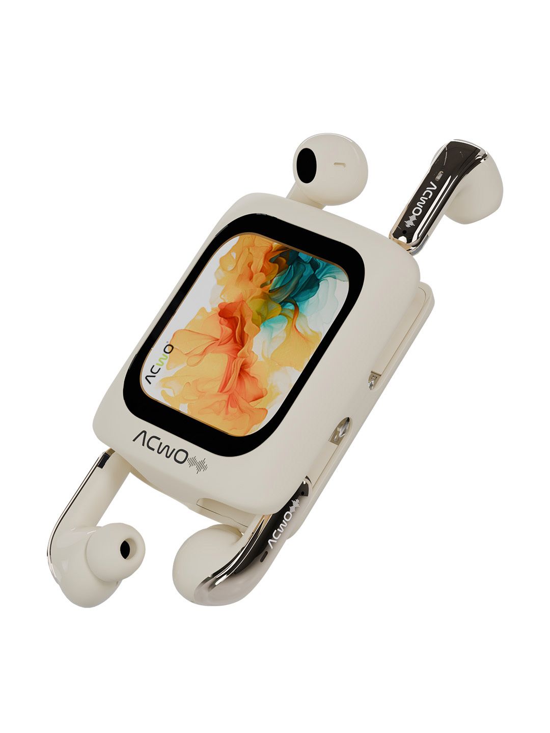 ACwO Fire Prime TWS Earbuds, Smart HD Display Headphones