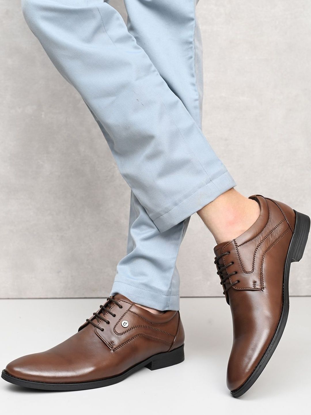 Carlton London Men Leather Formal Derbys