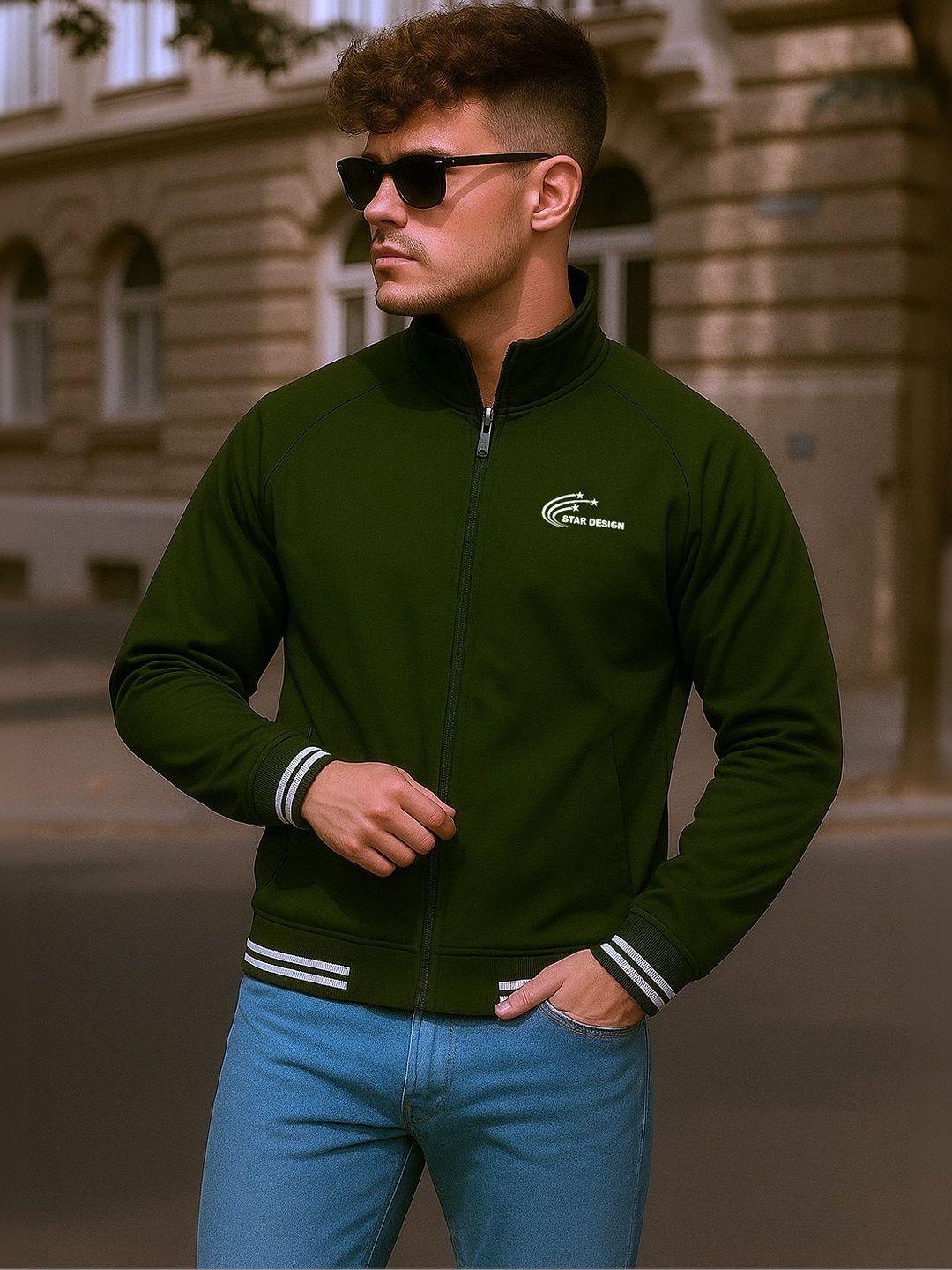 Moda Rapido Men Lightweight Bomber Jacket