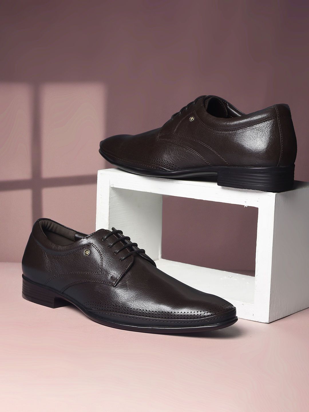 Bata Men Classic Elegance with Modern Comfort Round-Toe Formal Derbys