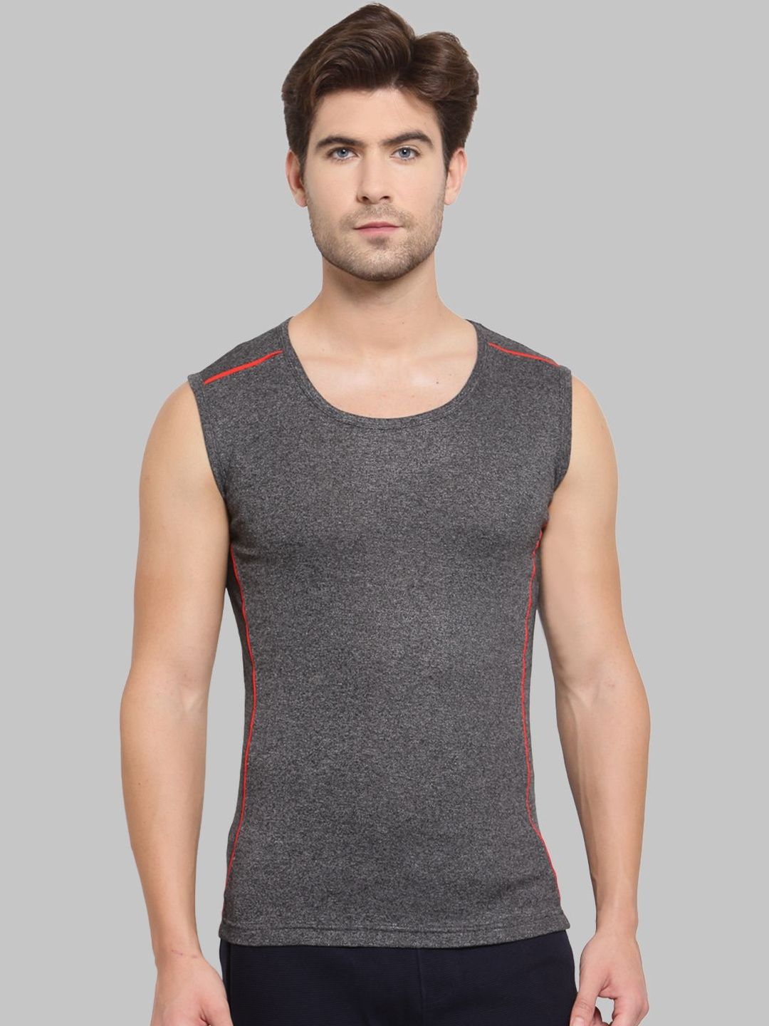 MACHO Pack Of 2 Assorted Super Combed  Cotton Gym Vests