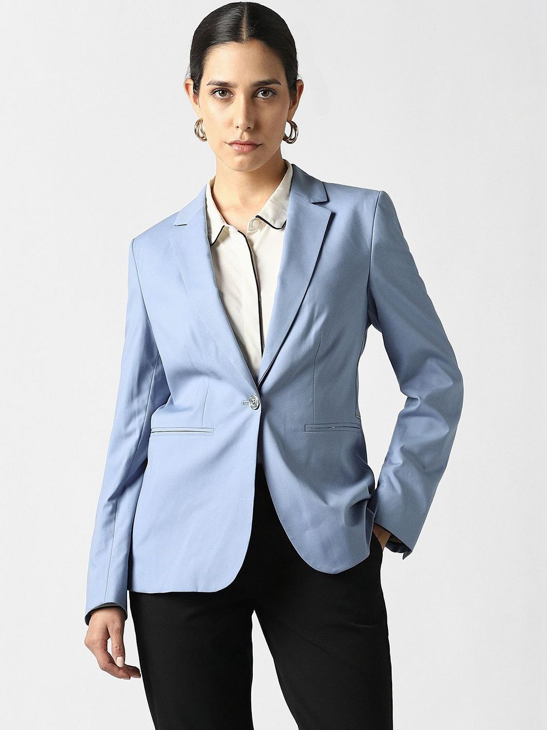 Van Heusen Woman Van Heusen Women Notched Lapel Single-Breasted Formal Blazers
