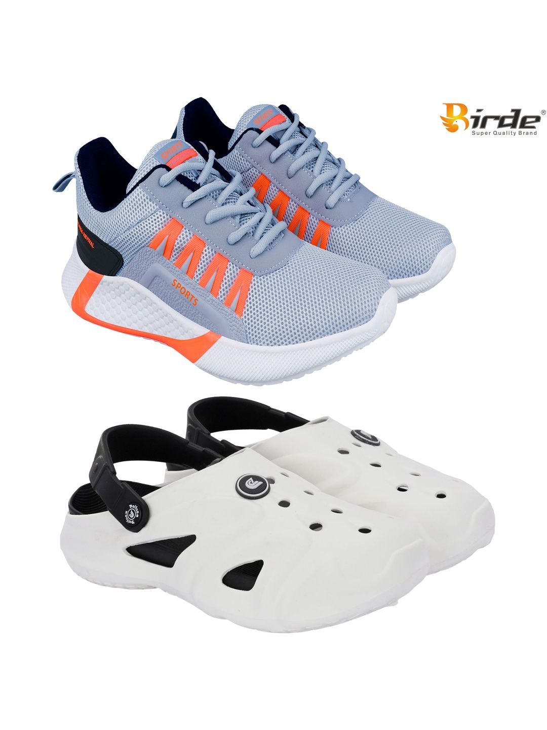 BIRDE Men Mesh Walking Non-Marking Shoes