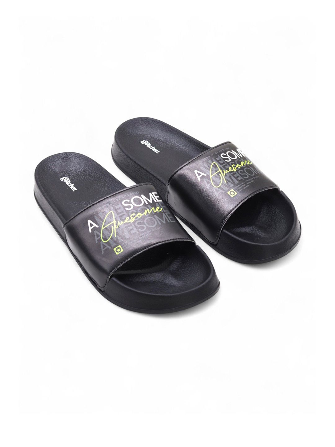 glitchez Men Printed Sliders
