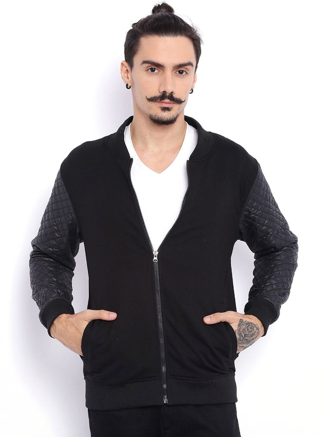 CAHOOT Men Colourblocked Lightweight Bomber Jacket