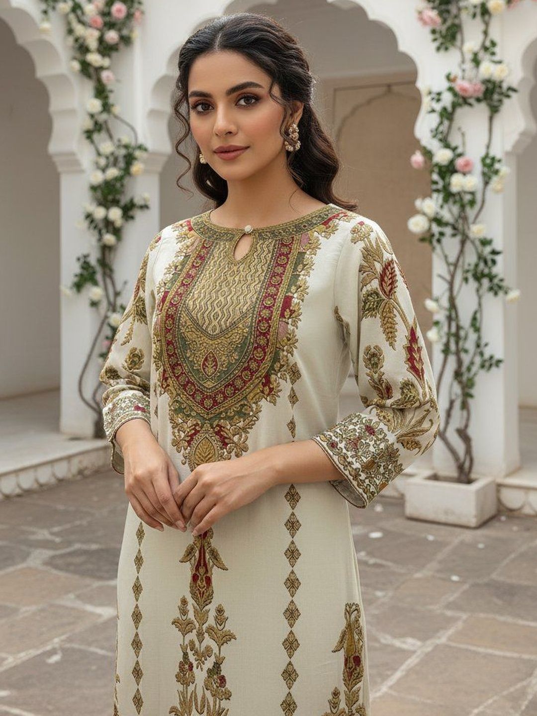 Anouk Anouk Women Floral Printed Kurta
