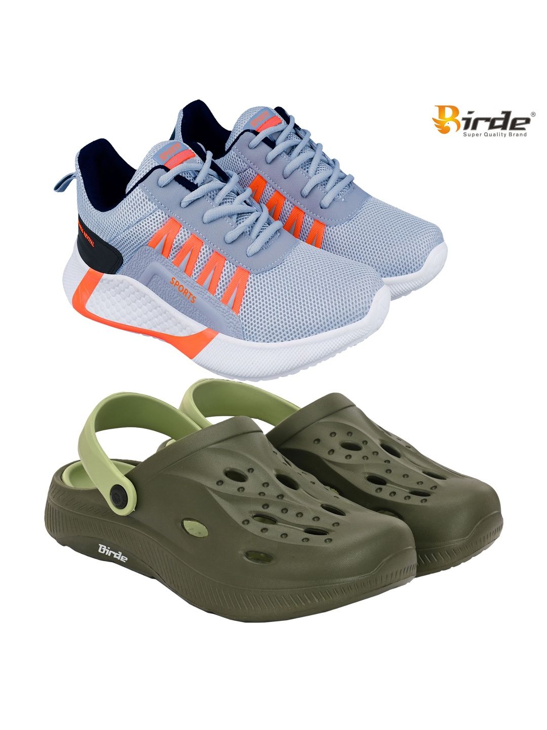 BIRDE Men Mesh Running Non-Marking Shoes