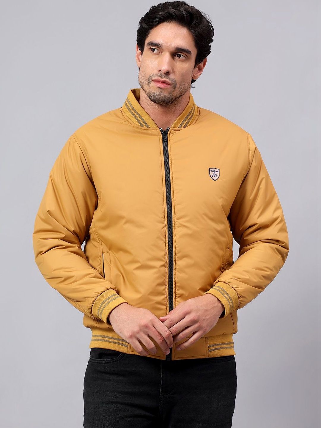 Mast & Harbour Men Lightweight Bomber Jacket