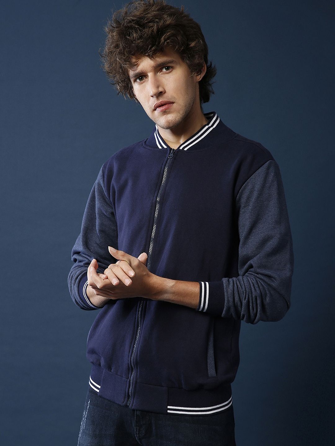 CAHOOT Men Colourblocked Lightweight Bomber Jacket