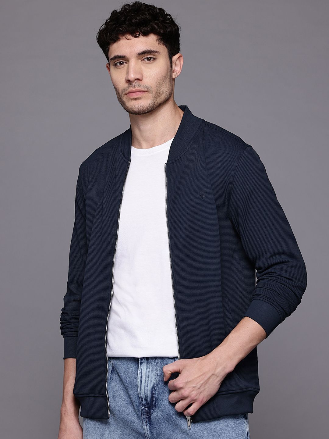 Allen Solly Stand Collar Sweatshirt