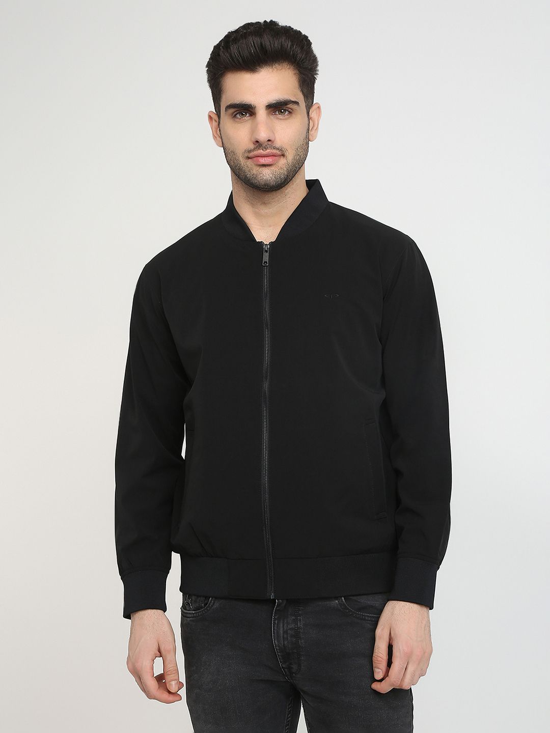 ColorPlus Stand Collar Bomber Jacket