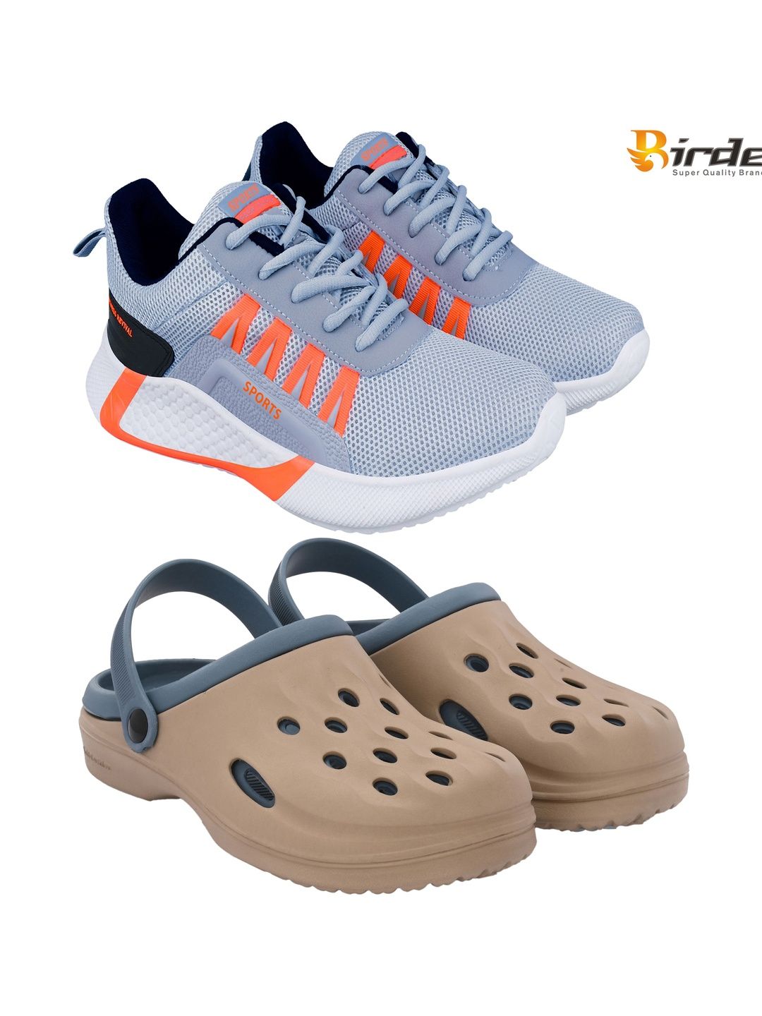 BIRDE Men Mesh Running Non-Marking Shoes