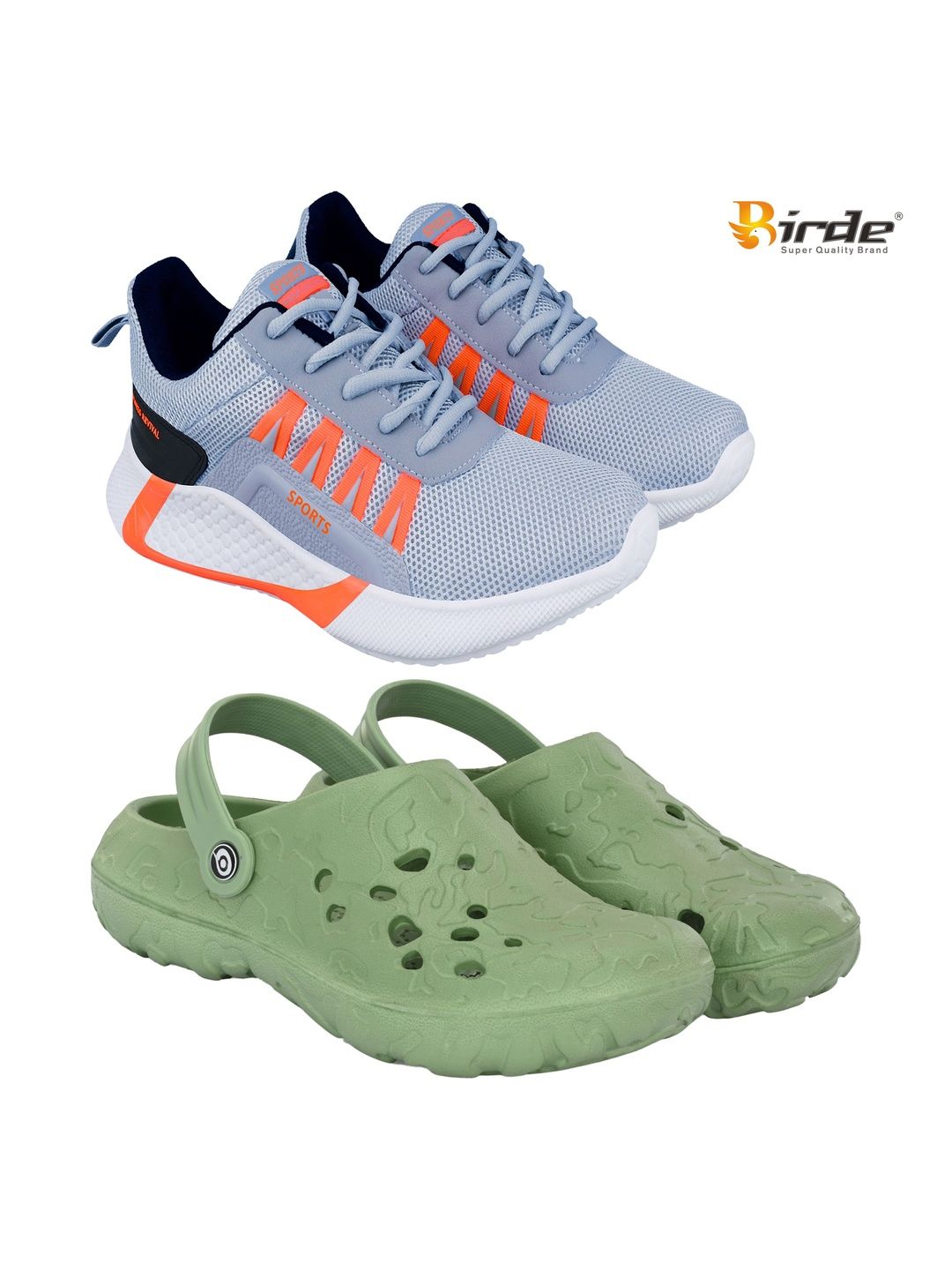 BIRDE Men Mesh Running Non-Marking Shoes