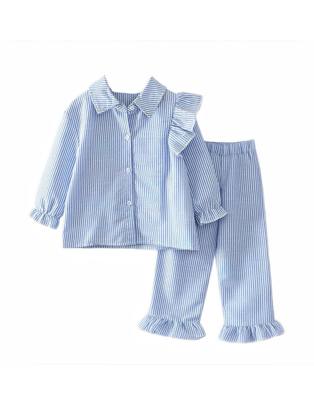 StyleCast x Revolte Girls Striped Shirt with Trousers