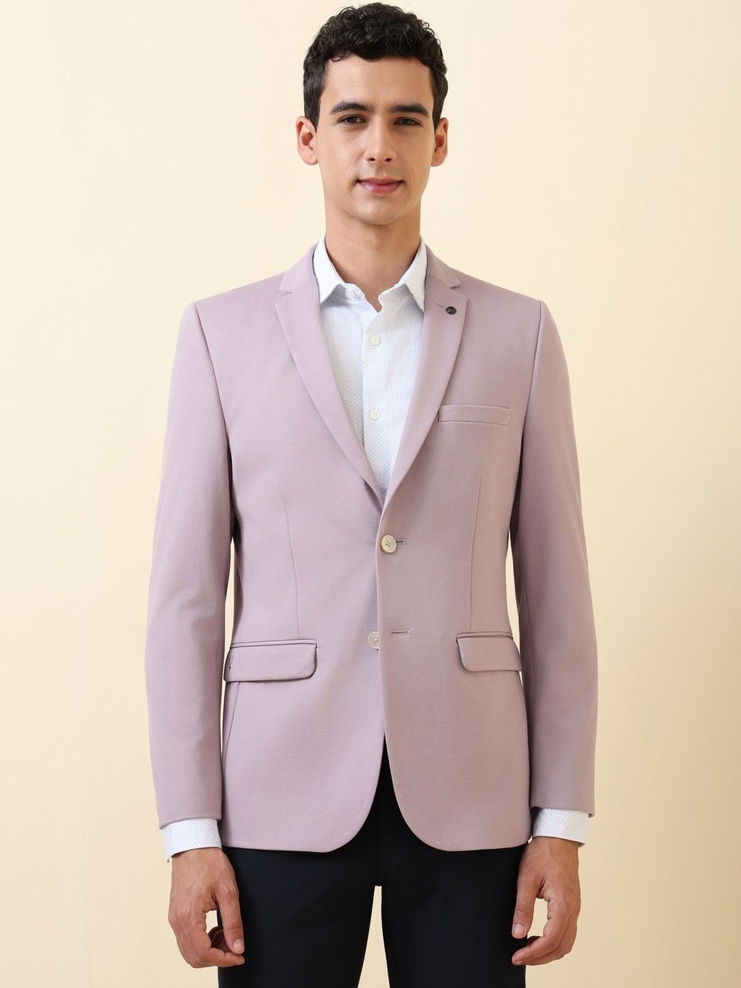 Allen Solly Single-Breasted Super Slim Fit Blazer