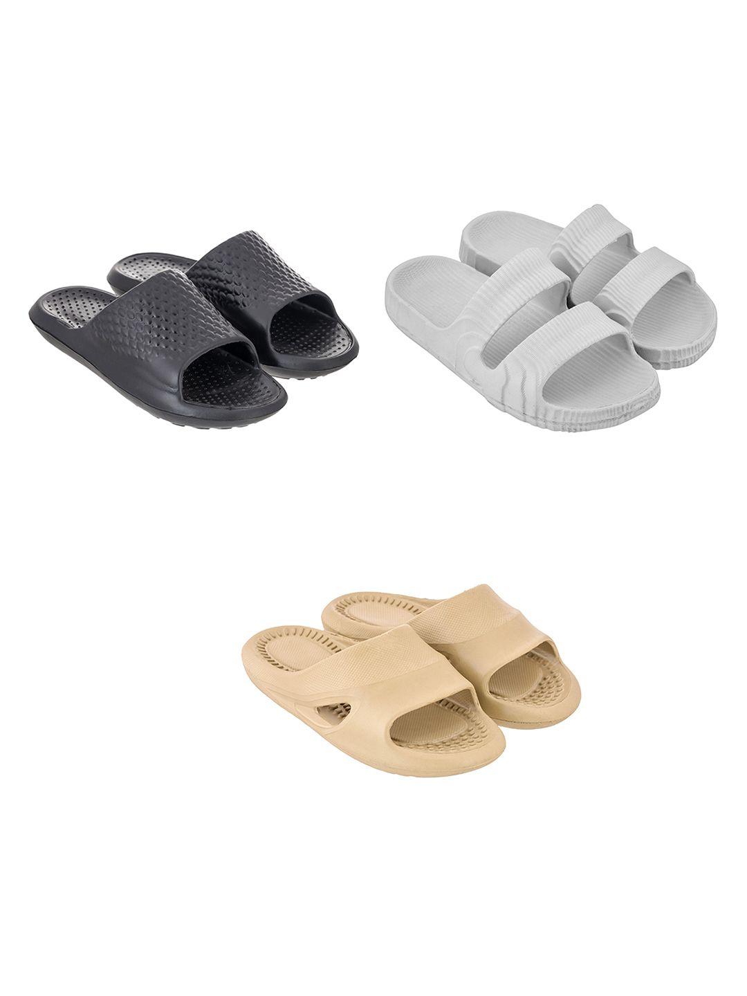 Feel alive  Men Pack of 3 Lightweight Flip-Flops