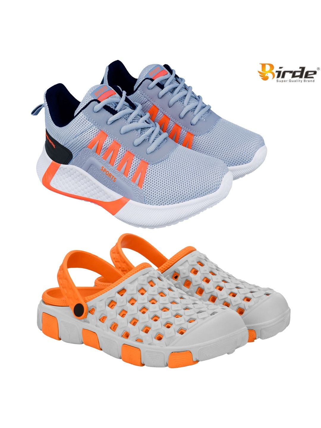 BIRDE Men Mesh Running Non-Marking Shoes