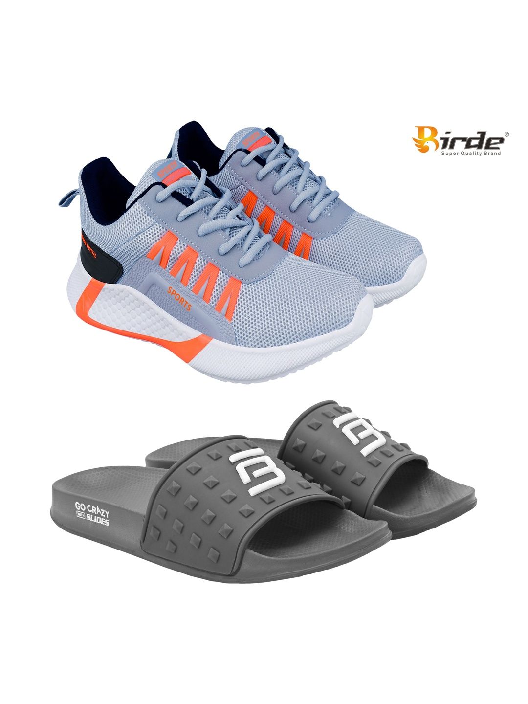 BIRDE Men Mesh Running Non-Marking Shoes