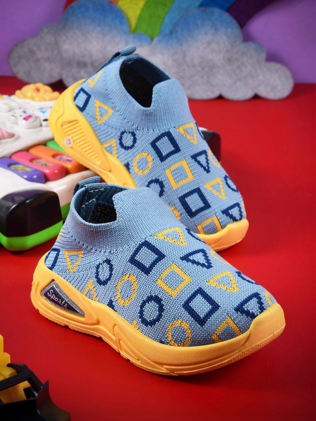 KATS Unisex Kids Printed Slip-On Sneakers