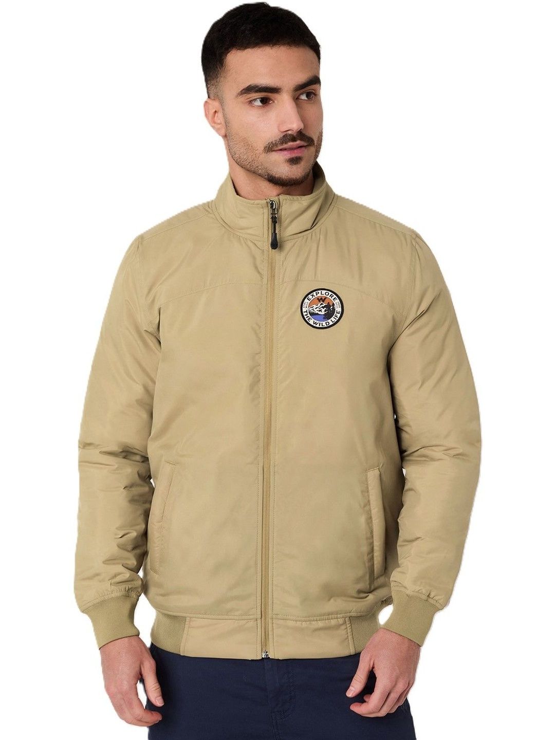 Wildcraft Men Brand Logo Water Resistant Outdoor Puffer Jacket