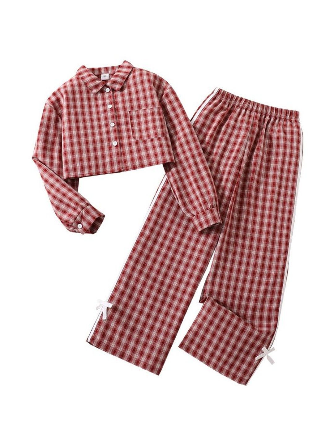 StyleCast x Revolte Girls Checked Top with Trousers