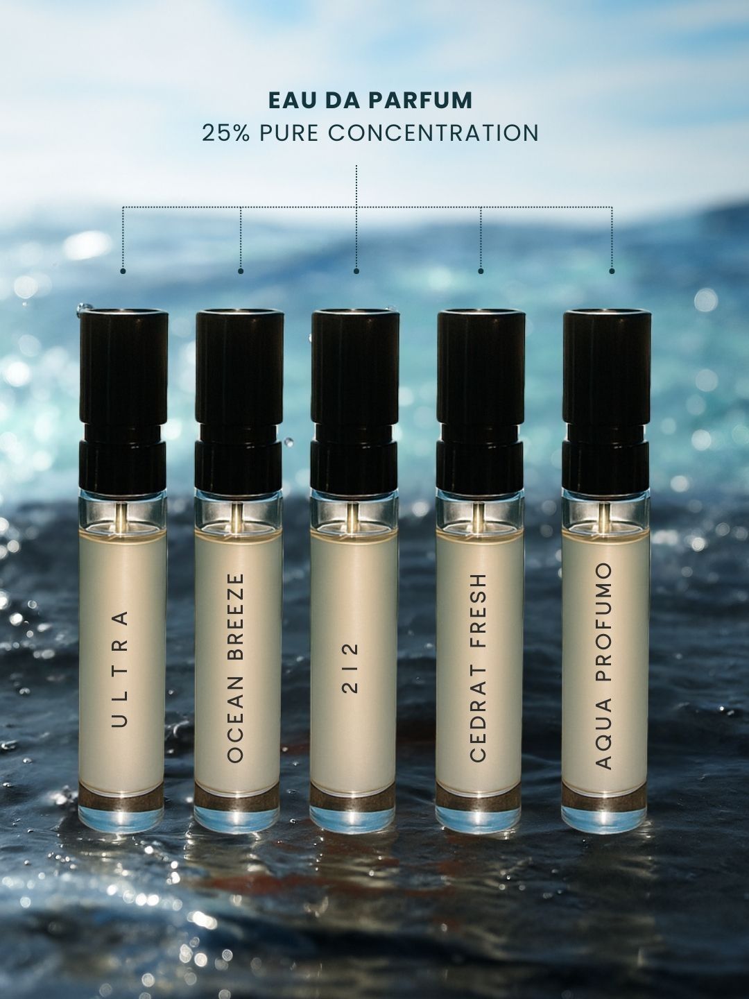 Buy EM5 Set Of 5 Ocean Breeze 212 Cedrat Fresh Aqua Profound