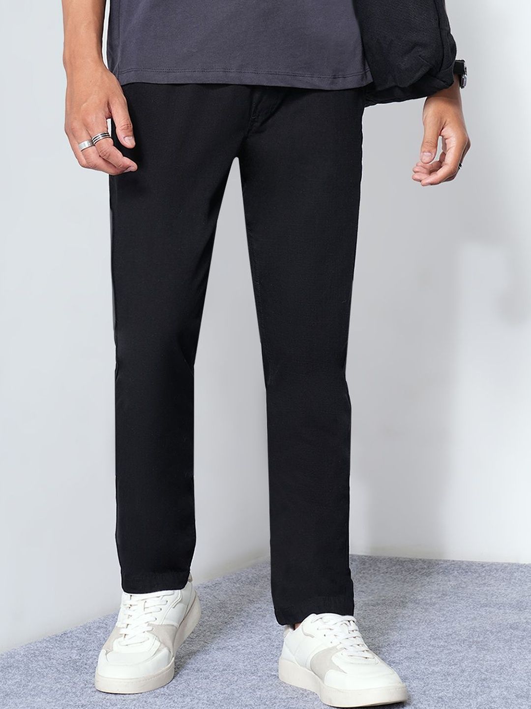 7 Alt by Pantaloons Men Slim Fit Trousers
