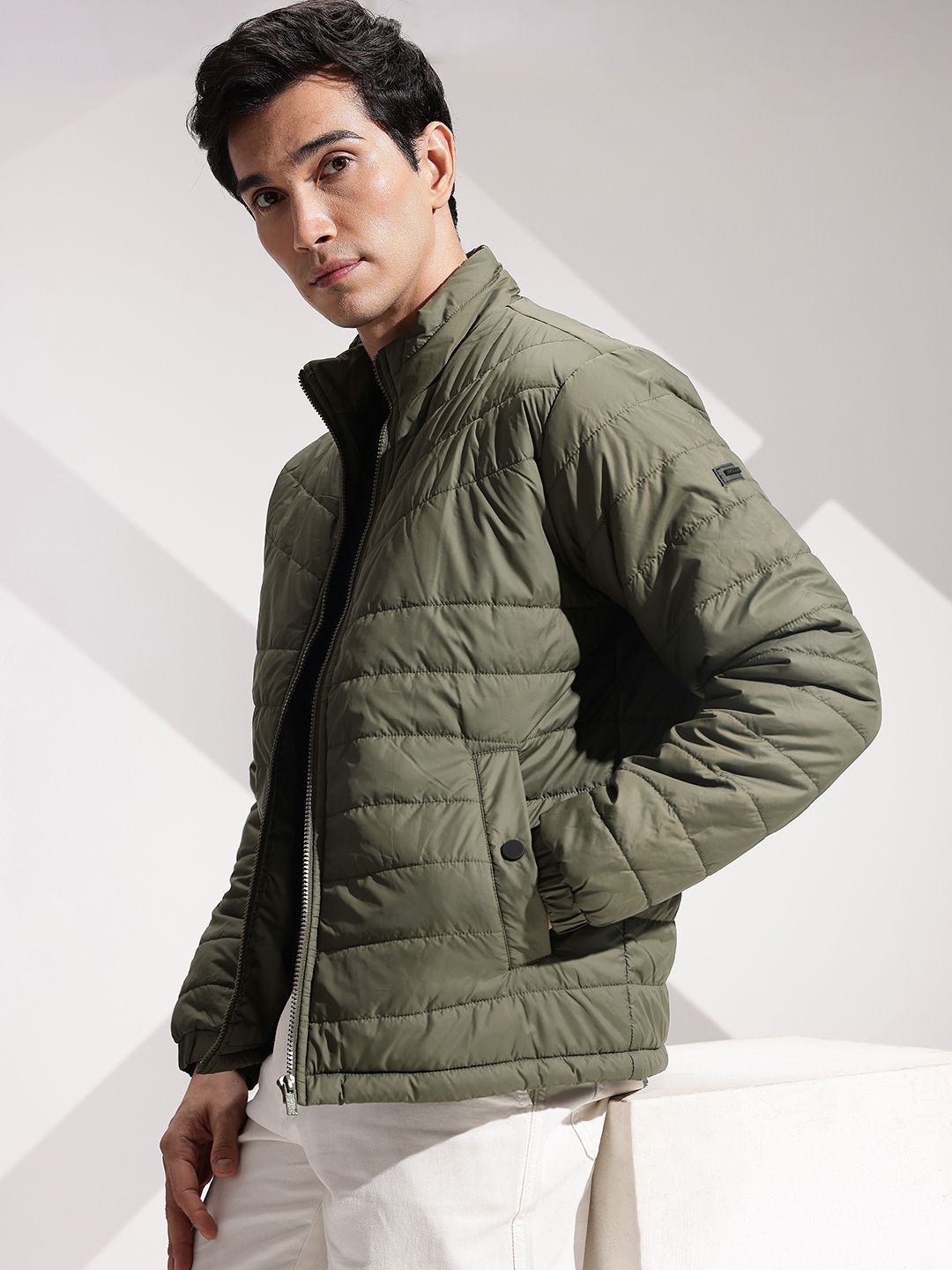 INVICTUS Mock Collar Padded Jacket