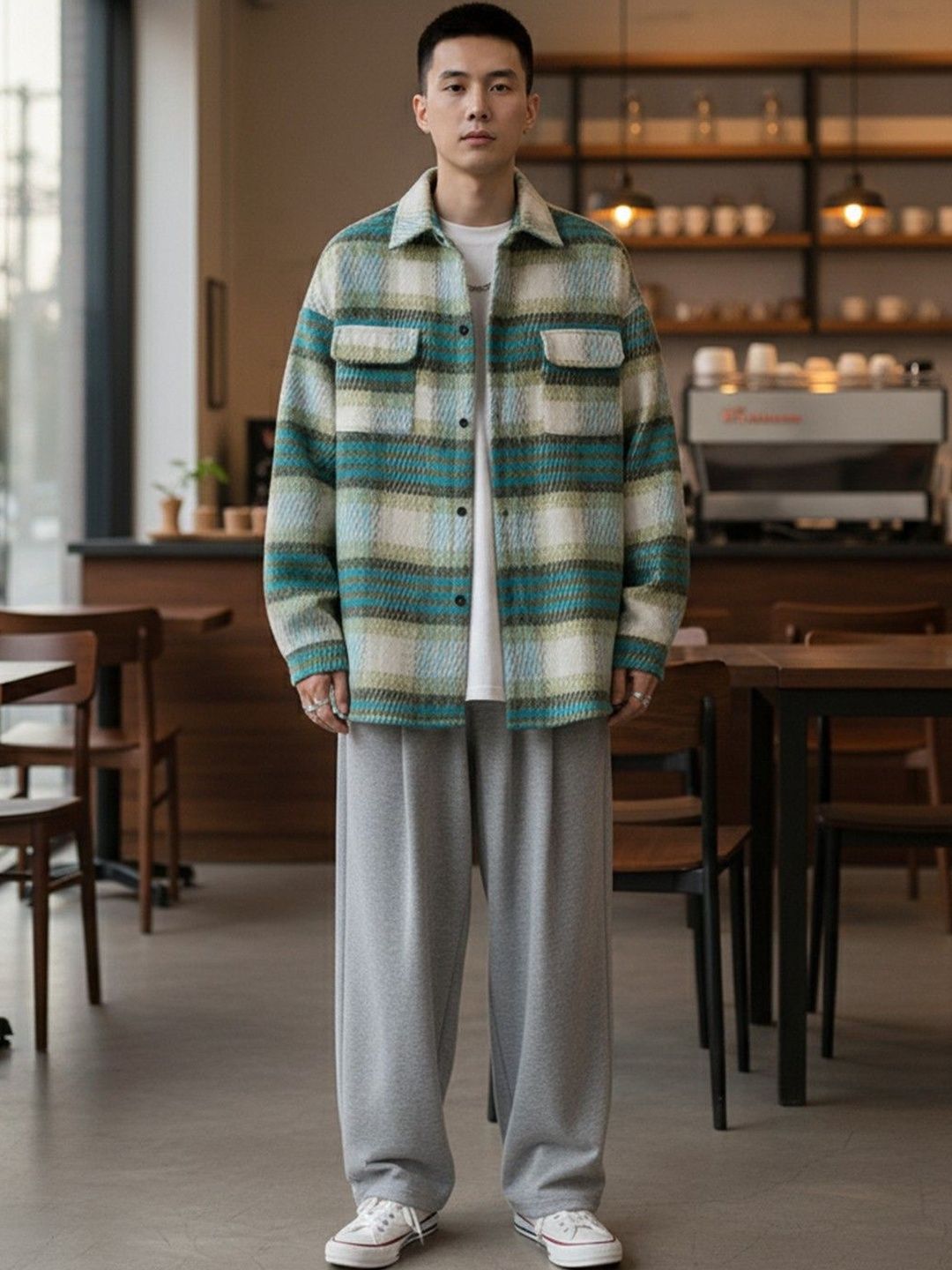 HERE&NOW Men Checked Woven Jacket