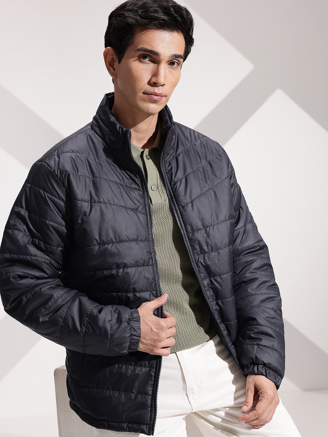 INVICTUS Mock Collar Padded Jacket