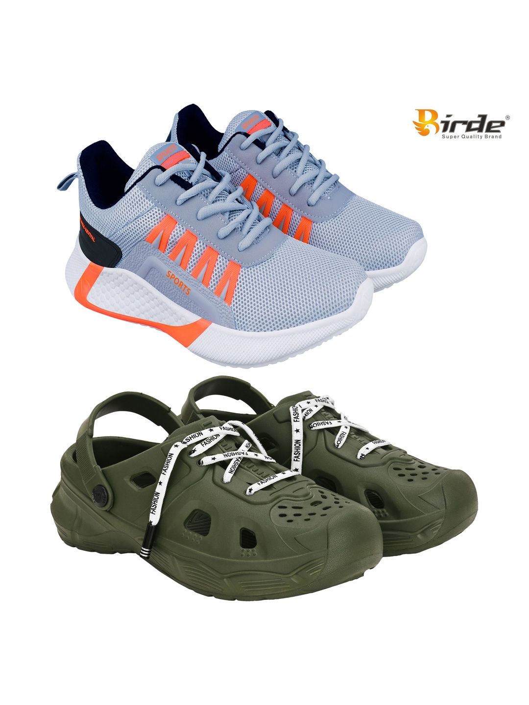 BIRDE Men Mesh Running Non-Marking Shoes