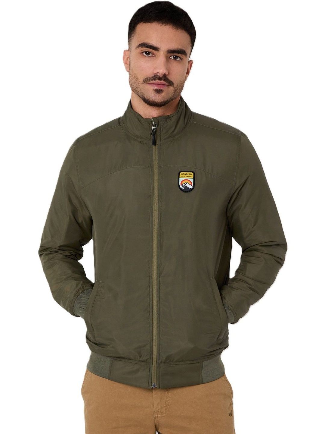 Wildcraft Men Brand Logo Lightweight Bomber Jacket