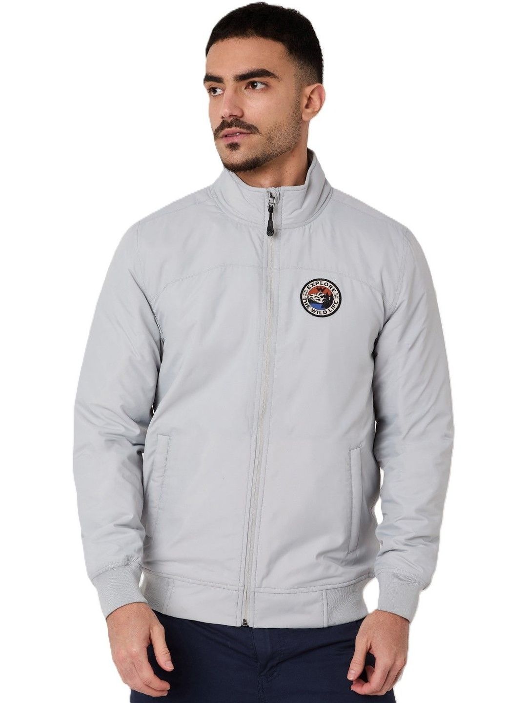 Wildcraft Men Brand Logo Lightweight Outdoor Bomber Jacket