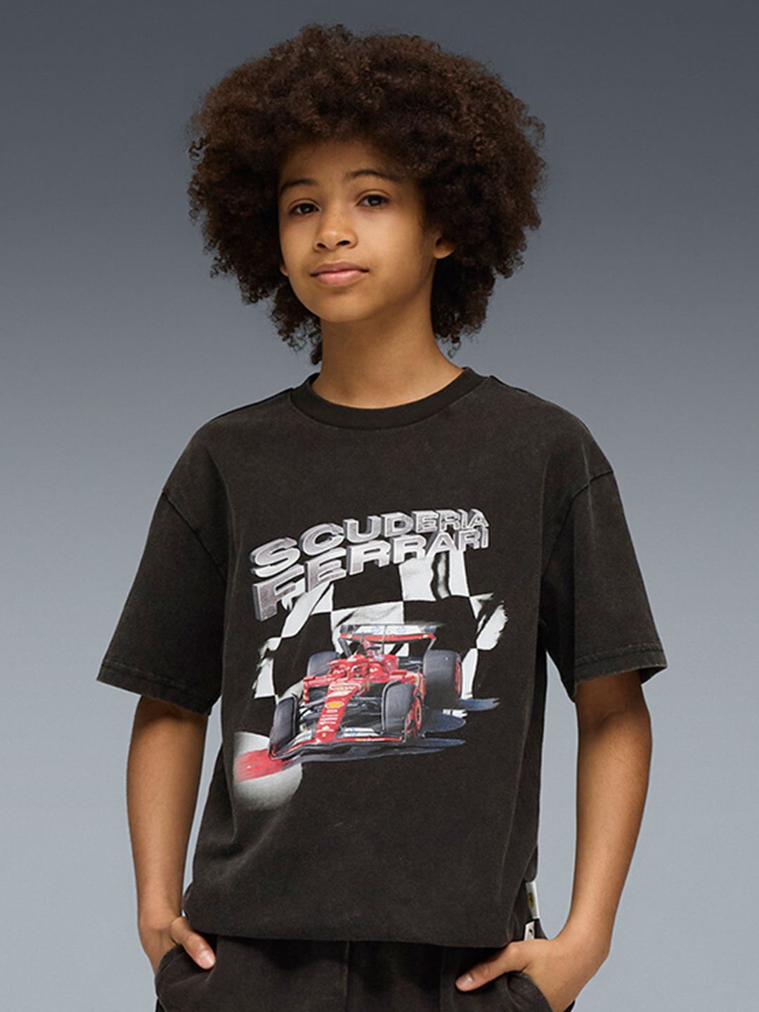PUMA Ferrari Sportswear Kids' Crew Neck Graphic Tee