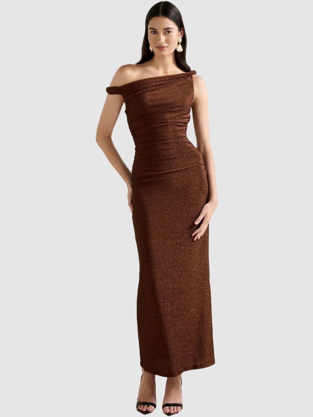 Forever New Forever New Off-Shoulder Bodycon Maxi Dress