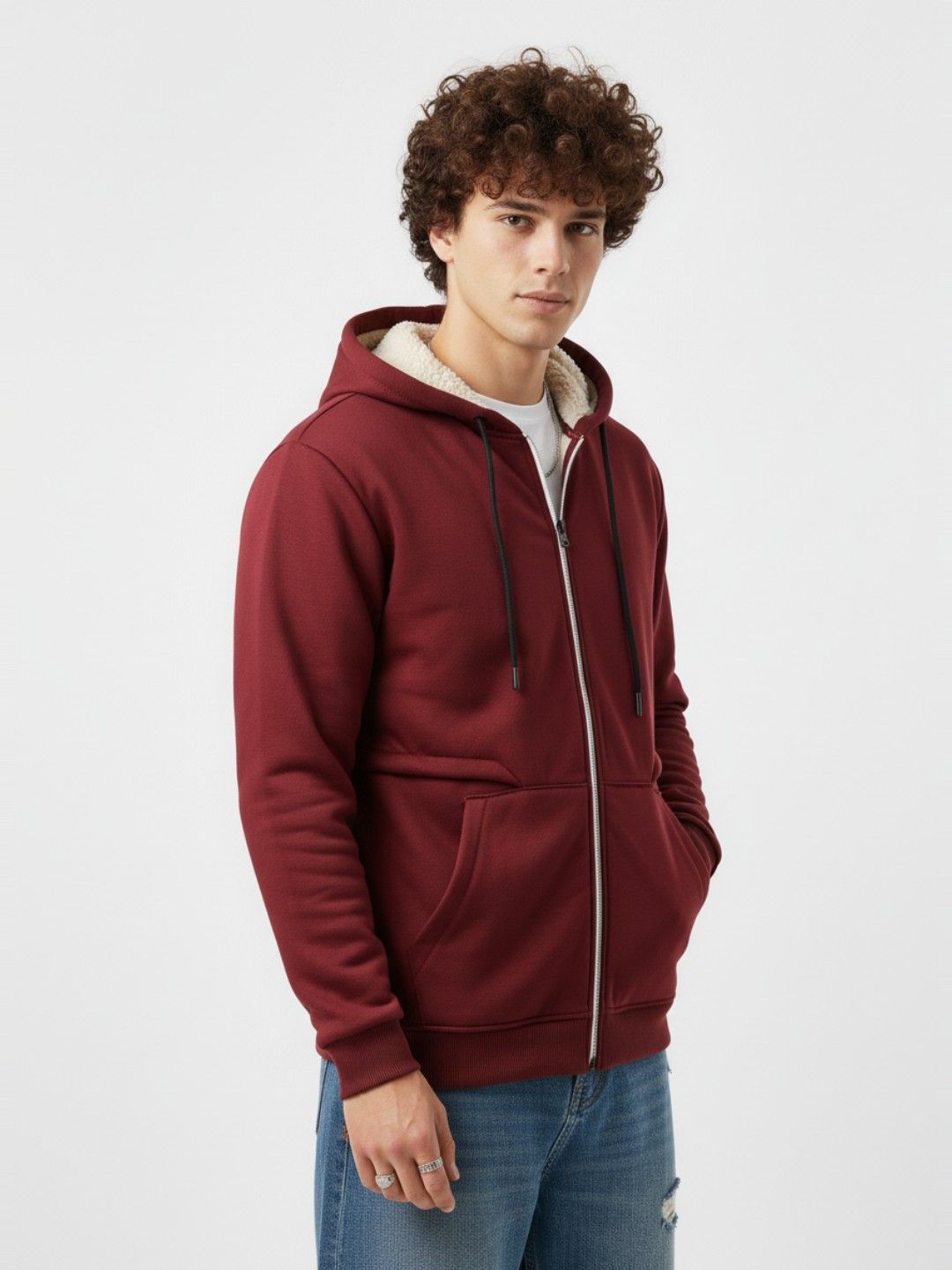 StyleCast x Revolte Men Mock Collar Open Front Jacket