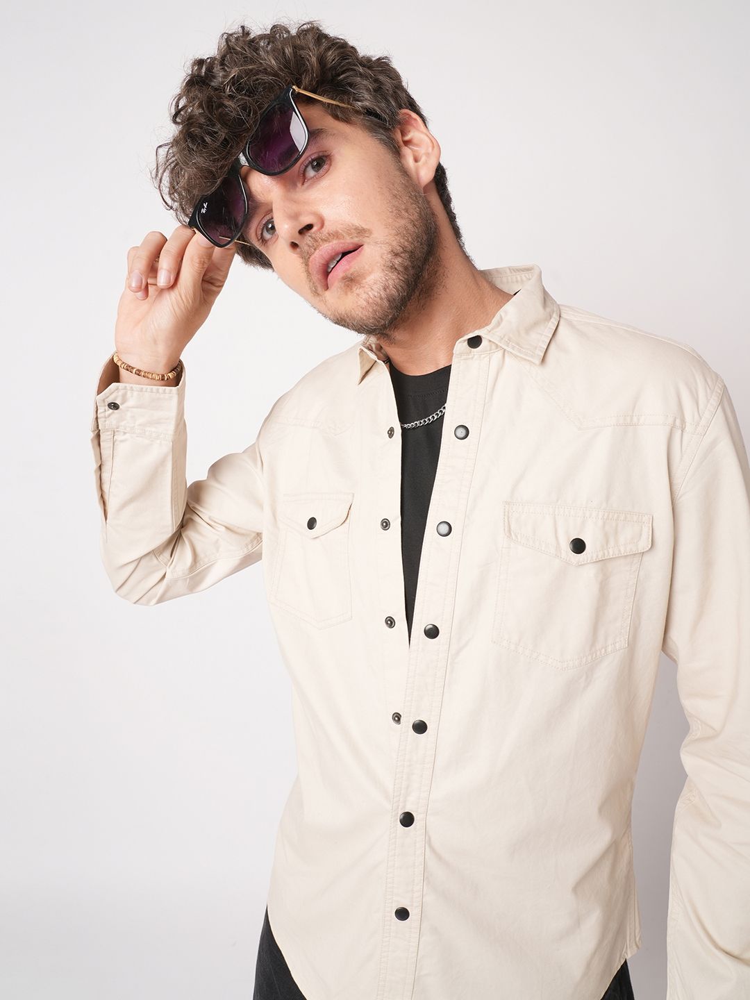 VASTRADO Subtle Double Cotton Long Sleeves Slim Fit Shirt